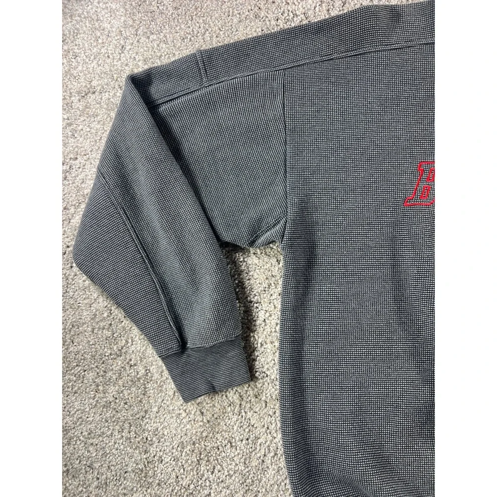 Vintage Logo Athletic Chicago Blackhawks NHL Sweatshirt Mens Large Gray